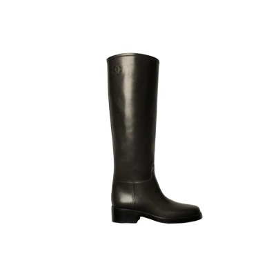 CHANEL HIGH BOOTS CALFSKIN BLACK G39212 X56669 94305